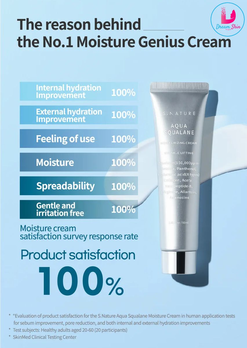 S.NATURE Aqua Squalane Moisturizing Cream [60ml]	